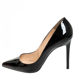 مملوكة مسبقًا Christian Louboutin Black Patent Leather So Kate Pointed Toe Pumps Size 40