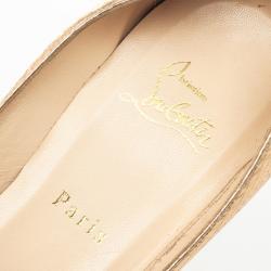 مملوكة مسبقًا Christian Louboutin Gold Metal Knot Décolleté Pigalle Pumps Size 39.5