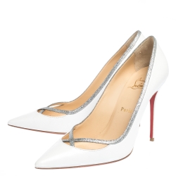 Pre Owned حذاء كعب  عالي كريستيان لوبوتان "برينسيس" جلد أسود مقاس 40