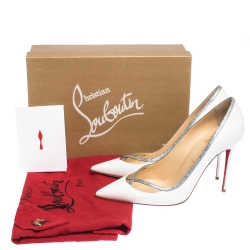 Pre Owned حذاء كعب عالي كريستيان لوبوتان "برينسيس" جلد أسود مقاس 40