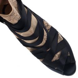 Pre Owned Christian Louboutin Black Petit Fee Ankle Boots Size 38