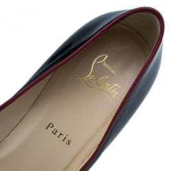 مملوكة مسبقًا Christian Louboutin Black Leather Pony Hair Lady Pesch Pumps Size 38