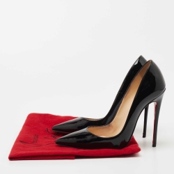 مملوكة مسبقًا Christian Louboutin Black Patent Leather So Kate Pumps Size 35.5