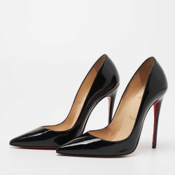 مملوكة مسبقًا Christian Louboutin Black Patent Leather So Kate Pumps Size 35.5
