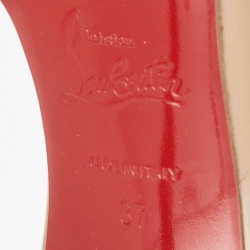 Christian Louboutin Beige Patent Iriza Pumps Size 37