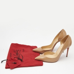 Christian Louboutin Beige Patent Iriza Pumps Size 37