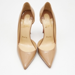 Christian Louboutin Beige Patent Iriza Pumps Size 37