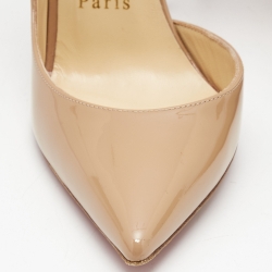 Christian Louboutin Beige Patent Iriza Pumps Size 37