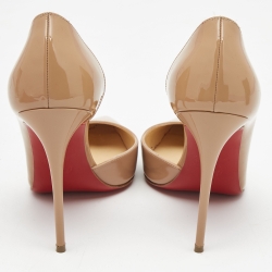 Christian Louboutin Beige Patent Iriza Pumps Size 37