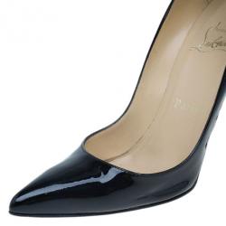 Pre Owned Christian Louboutin Black Patent Pigalle Pumps Size 36.5