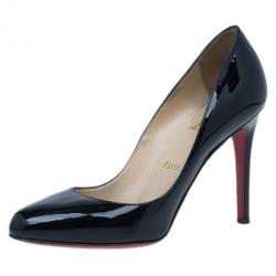 Christian Louboutin Black Patent Fifi Pumps Size 38.5