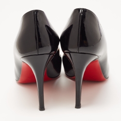 Pre Owned Christian Louboutin Black Patent So Kate Pumps Size 39