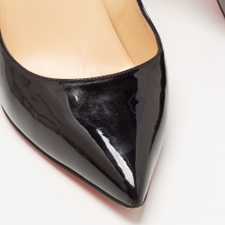 Pre Owned Christian Louboutin Black Patent So Kate Pumps Size 39