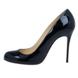 مملوكة مسبقًا Christian Louboutin Black Patent Fifi Pumps Size 38.5