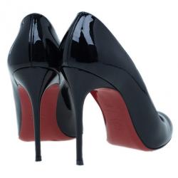 مملوكة مسبقًا Christian Louboutin Black Patent Fifi Pumps Size 38.5
