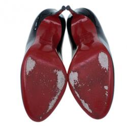 مملوكة مسبقًا Christian Louboutin Black Patent Fifi Pumps Size 38.5