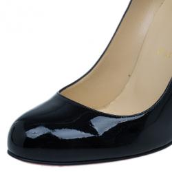 مملوكة مسبقًا Christian Louboutin Black Patent Fifi Pumps Size 38.5