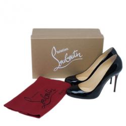 مملوكة مسبقًا Christian Louboutin Black Patent Fifi Pumps Size 38.5