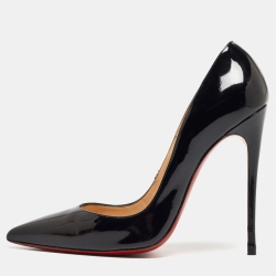 Christian Louboutin Black Patent Leather So Kate Pumps Size 39