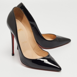 Christian Louboutin Black Patent Leather So Kate Pumps Size 39
