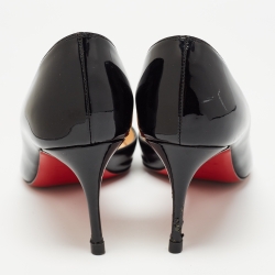 Pre Owned Christian Louboutin Black Patent Patent Iriza Pumps Size 36.5