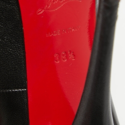 Christian Louboutin Black Leather Flo Pumps Size 38.5