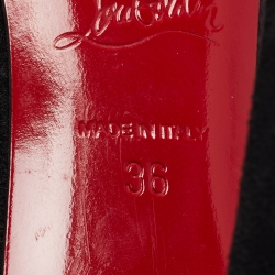 مملوكة مسبقًا Christian Louboutin Black Studded Suede Hot Chick Pumps Size 36