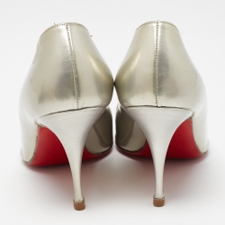 Christian Louboutin Gold Patent Pigalle Pumps Size 37