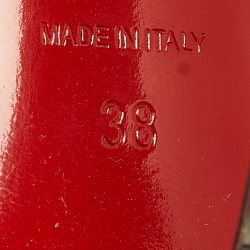 Pre Owned Christian Louboutin Grey Python Leather So Kate Pumps Size 38