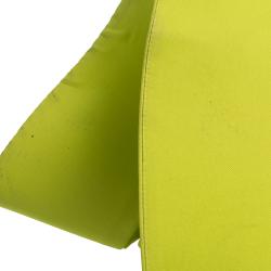 Christian Siriano Lime Silk Drop-Waist Gown S