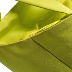 Christian Siriano Lime Silk Drop-Waist Gown S