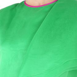 Christian Siriano Green Silk Draped Gown S