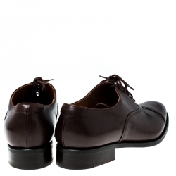 مملوكة مسبقًا حذاء أوكسفورد تشورشيز تورونتو رباط علوي جلد بني مقاس 37