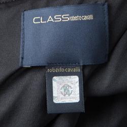 Pre Owned Class by Roberto Cavalli Multicolor Jewel Print Long Sleeve Dress M