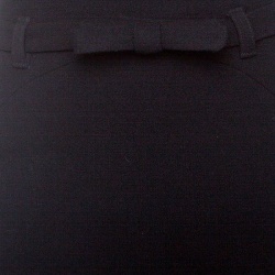مملوكة مسبقًا Class by Roberto Cavalli Black Wool Bow Detail Belted Pencil Skirt M
