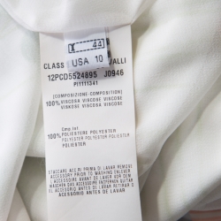 مملوكة مسبقًا فستان ماكسي كلاس باي روبرتو كافالي نمط مورد مطبوع متعدد الألوان بأكمام طويلة M