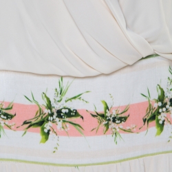 مملوكة مسبقًا فستان ماكسي كلاس باي روبرتو كافالي نمط مورد مطبوع متعدد الألوان بأكمام طويلة M