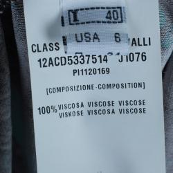 Pre Owned توب كلاس باي روبيرتو كافالي بايسلي مطبوع S