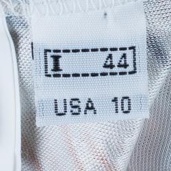 مملوكة مسبقًا Class by Roberto Cavalli Printed Fringe Maxi Dress M