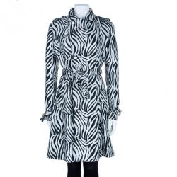 Class by Roberto Cavalli Monochrome Belted Coat M