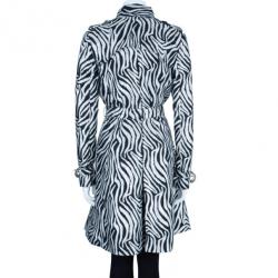 Class by Roberto Cavalli Monochrome Belted Coat M