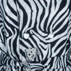 Class by Roberto Cavalli Monochrome Belted Coat M