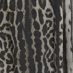 Class by Roberto Cavalli Green Animal Print Lace Insert Chiffon Maxi Dress M