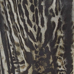 Class by Roberto Cavalli Green Animal Print Lace Insert Chiffon Maxi Dress M
