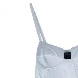 مملوكة مسبقًا Class by Roberto Cavalli Monochrome Satin Maxi Dress M