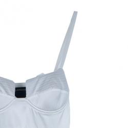 مملوكة مسبقًا Class by Roberto Cavalli Monochrome Satin Maxi Dress M