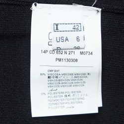 Pre Owned Class by Roberto Cavalli Black Rib Knit Sleeveless Short Dress M  