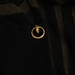 Pre Owned Class Roberto Cavalli Stripe Patterned Jersey Top M