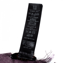 Coach Purple Silk Wool Horse And Carriage Oversized Square Scarf