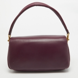 Pre Owned Coach Purple Leather Pillow Tabby 26 Shoulder Bag